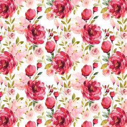 Little Peonies in Cranberry