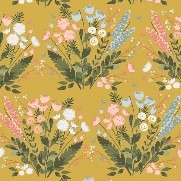 Pressed Bouquet in Golden