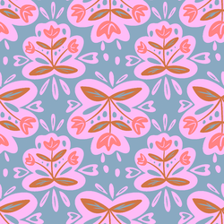 Scandi Rose in Copen Blue