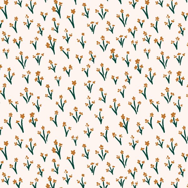 Park Flowers in Ochre