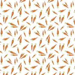 Little Carrot Bunches in White
