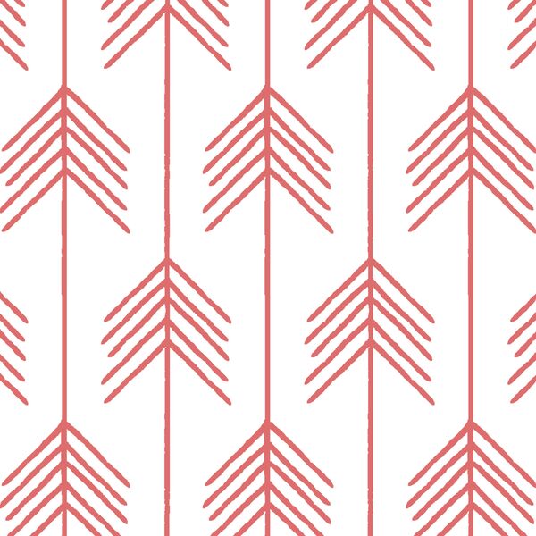 Vanes in Poppy on White