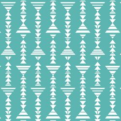 Little Tribal Stripe in Seafoam