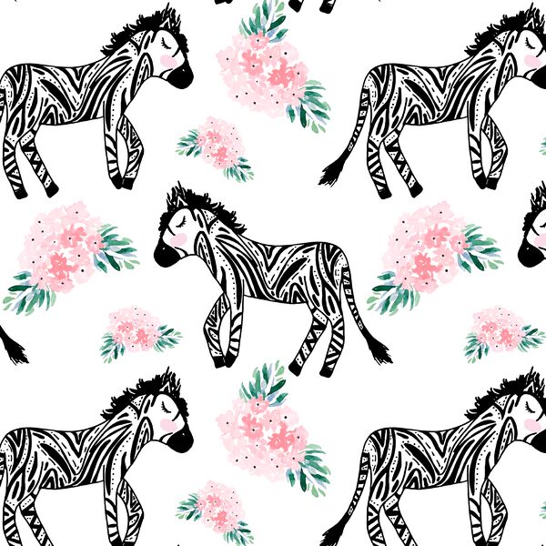 A Zebra Garden in Pink