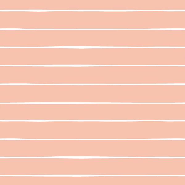 Stripe in White on Vintage Rose