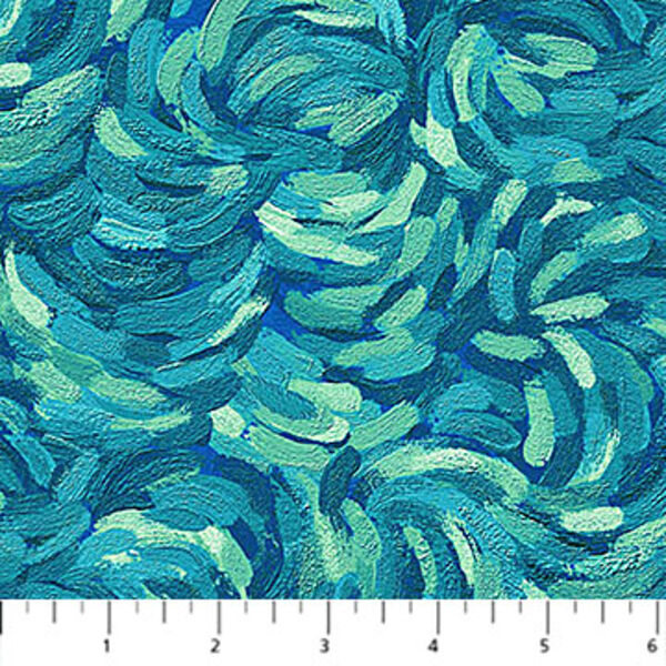Brushstroke in Teal