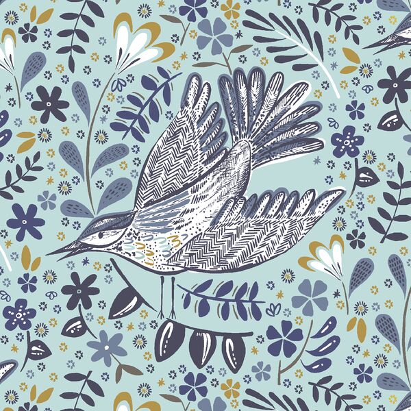 Blackbird in Glacier Blue