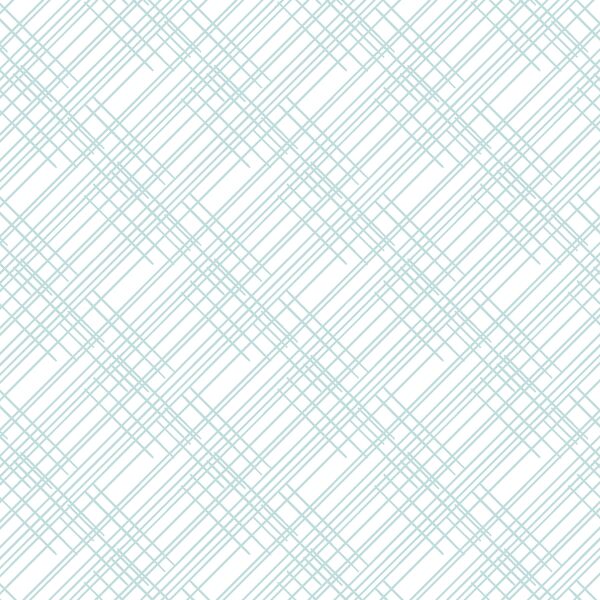 Thatched in Glacier Blue on White