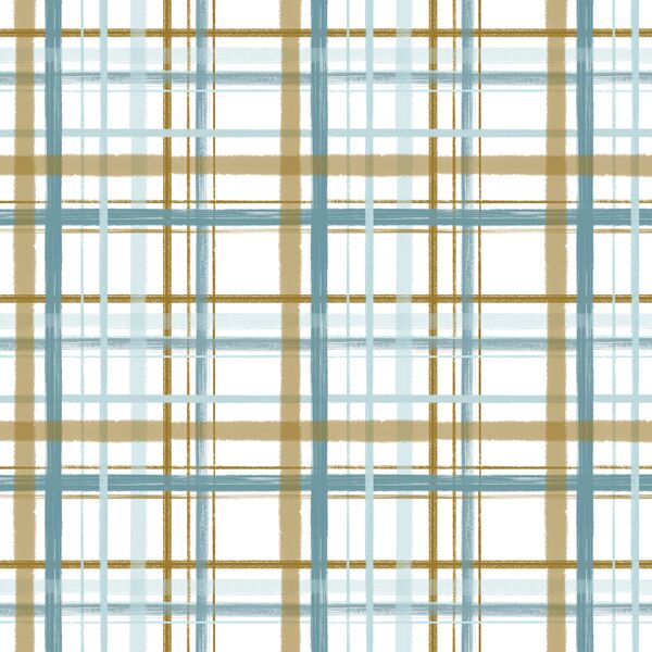 Christmas Plaid in Ice Blue