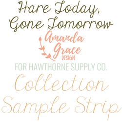 Hare Today, Gone Tomorrow Sample Strip
