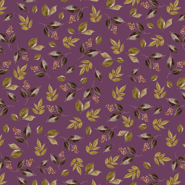 Falling Leaves in Plum