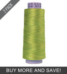 Little Spouts (9090-9817) - Silk Finish Cotton Multi 50wt - 1500 Yards (2 Pack)