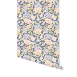June Florals in Azurite