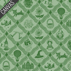 Argyle Canvas in Mint
