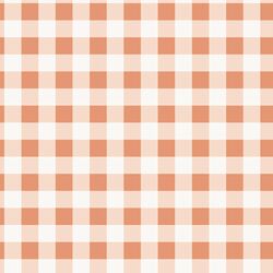 Gingham in Coral Pink