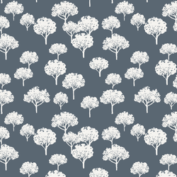 Just Trees in Midnight Blue