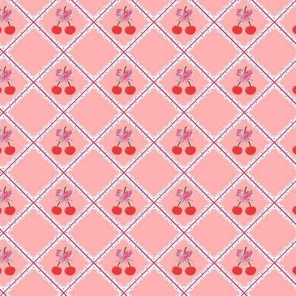 Coquette Cherry Tile in Peach