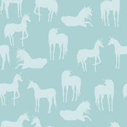Unicorn Silhouette in Mist