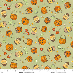 Pumpkins and Pots in Green