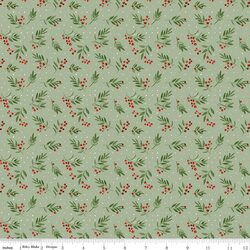 Tossed Berries in Light Green