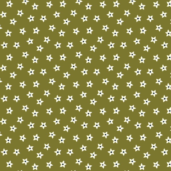 Star Flowers in Green
