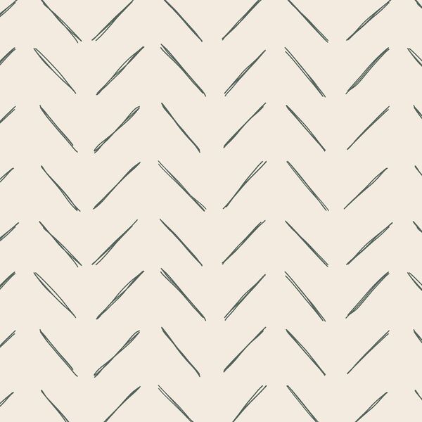 Chevron in Dark Duck Green on Egret