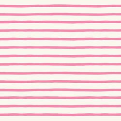 Winter Stripe in Sachet Pink on Cream