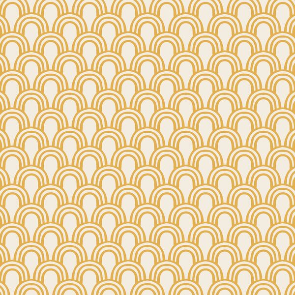 Happy Rainbows in Sunshine Yellow