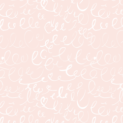 Love Letter Scribbles in Blush