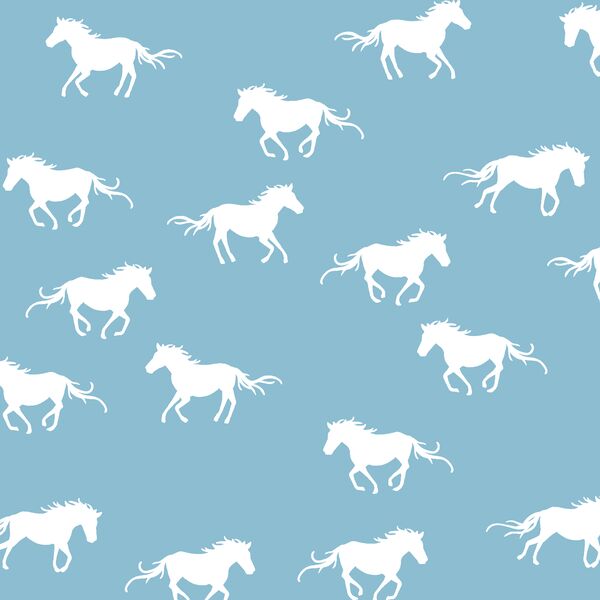 Horse Silhouette in Breeze