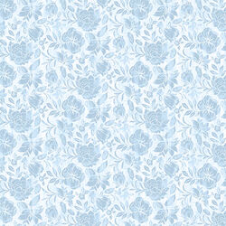 Tonal Floral in Blue