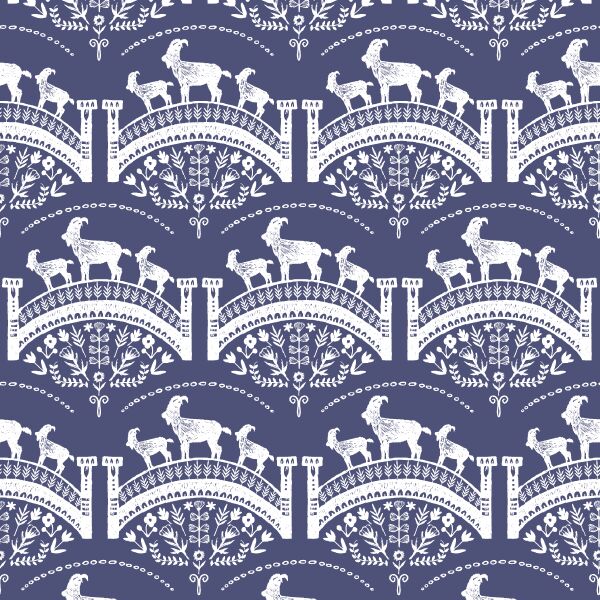 Billy Goats Gruff in Indigo