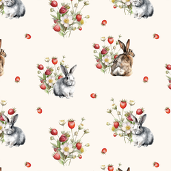 Strawberry Bunnies in Cream