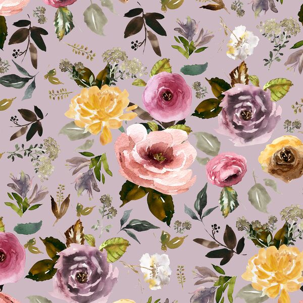 English Garden in Mauve