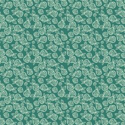 Little Tea Roses in Malachite Green