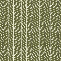 Herringbone in Forest Green