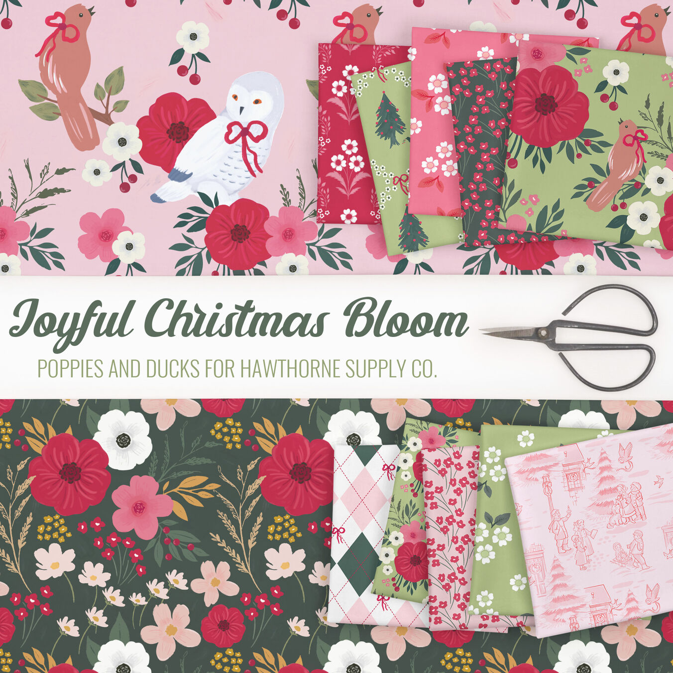 Joyful Christmas Bloom Poster Image