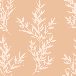 Branches in Pink Glow on Peach
