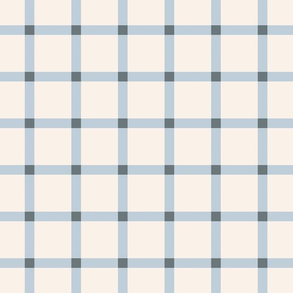 Large Sunshine Gingham in Light Periwinkle