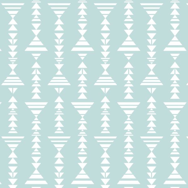 Little Tribal Stripe in Glacier Blue