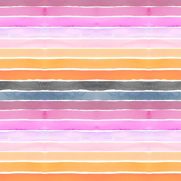 Sugar Skulls Stripe in White