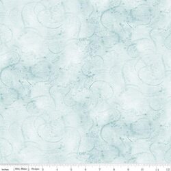Painter's Watercolor Swirl in Bleached Denim