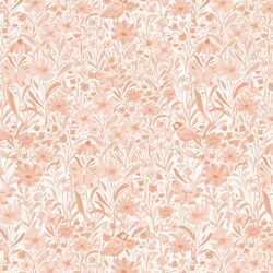 Late Summer Chickadee in Warm Coral Pink