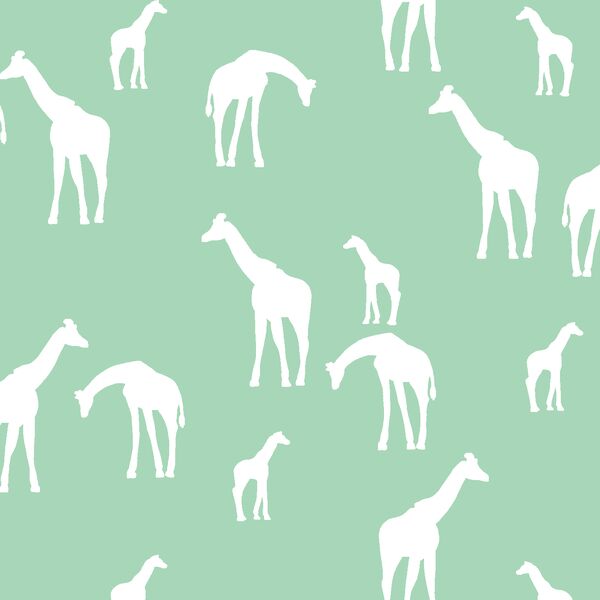 Giraffe Silhouette in Seaglass