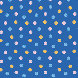 Tennis Ball Chase in Blue