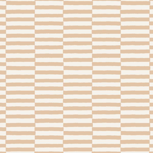 Wide Checker Stripe in Malt Brown