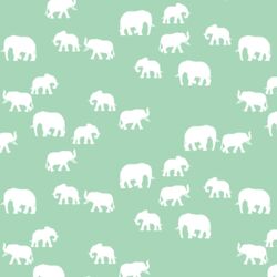 Elephant Silhouette in Seaglass