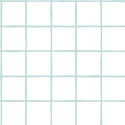 Windowpane in Glacier Blue on White