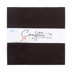 Confetti Cotton 10" Square Pack in Licorice