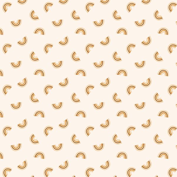Small Tossed Retro Rainbows in Bronze